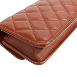 Chanel Quilted Lambskin Single Flap Wallet on Chain Crossbody Bag