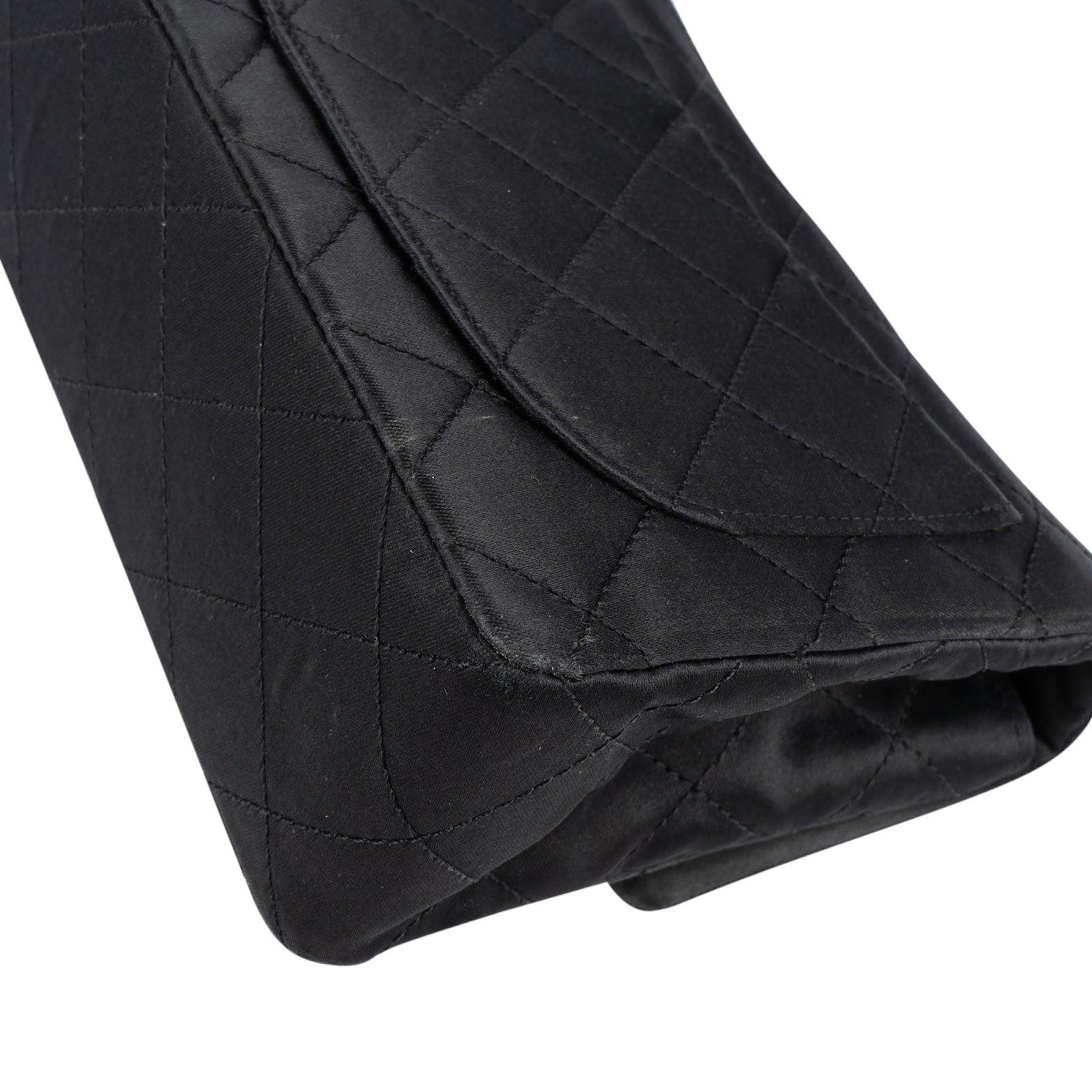 Chanel Quilted Satin Single Flap Crossbody Bag - vintageandkickz
