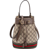 Gucci Monogram GG Supreme Ophidia Bucket Crossbody Bag