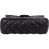 Chanel Noir Quilted Lambskin Palladium Uniform Belt Bag