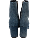 Saint Laurent Blue Denim Ankle Boots (37)