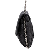 Chanel Quilted Lambskin Bubble Quilt Jumbo Single Flap Crossbody Bag