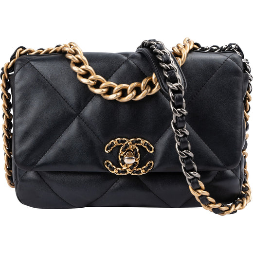 Chanel 19 Quilted Lambskin Single Flap Crossbody Bag
