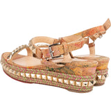 Christian Louboutin Multicolor Braided Studded Cataclou Sandals (35)