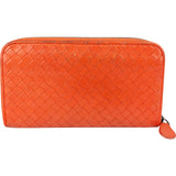 Bottega Veneta Intrecciato Leather Zip Around Wallet