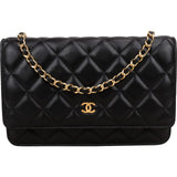 Chanel Quilted Lambskin Wallet on Chain Crossbody Bag