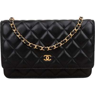 Chanel Quilted Lambskin Wallet on Chain Crossbody Bag