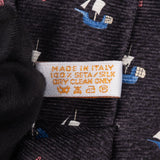 Bvlgari Sailboat Lighthouse Pattern Silk Tie Krawatte
