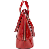 Gucci Red Microguccissima Patent Leather Dome Handbag - vintageandkickz