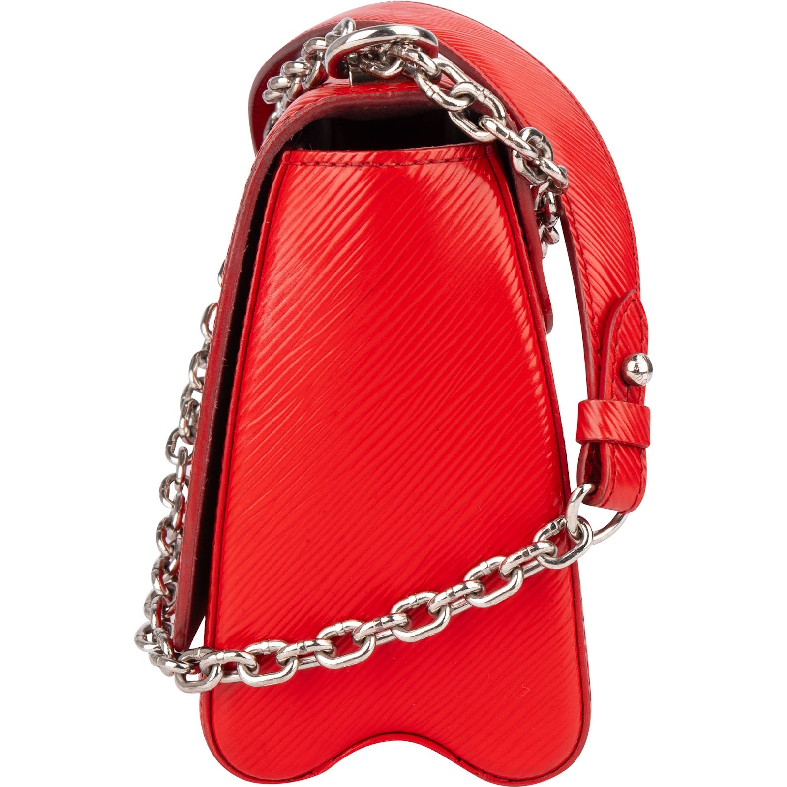 [🔄️B08 / F34] Louis Vuitton Red Epi Leather Twist MM Crossbody Bag - vintageandkickz