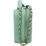 Chanel Quilted Caviar Leather Filigree Vanity Case Crossbody Bag