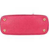 Prada Pink Saffiano Leather Small Galleria Handbag