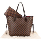 Louis Vuitton Monogram Damier Ebene Canvas Neverfull MM Shoulder Bag