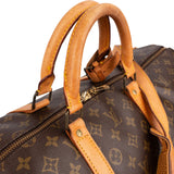 Louis Vuitton Monogram Canvas Keepall 55 Bandoulière Travel Bag