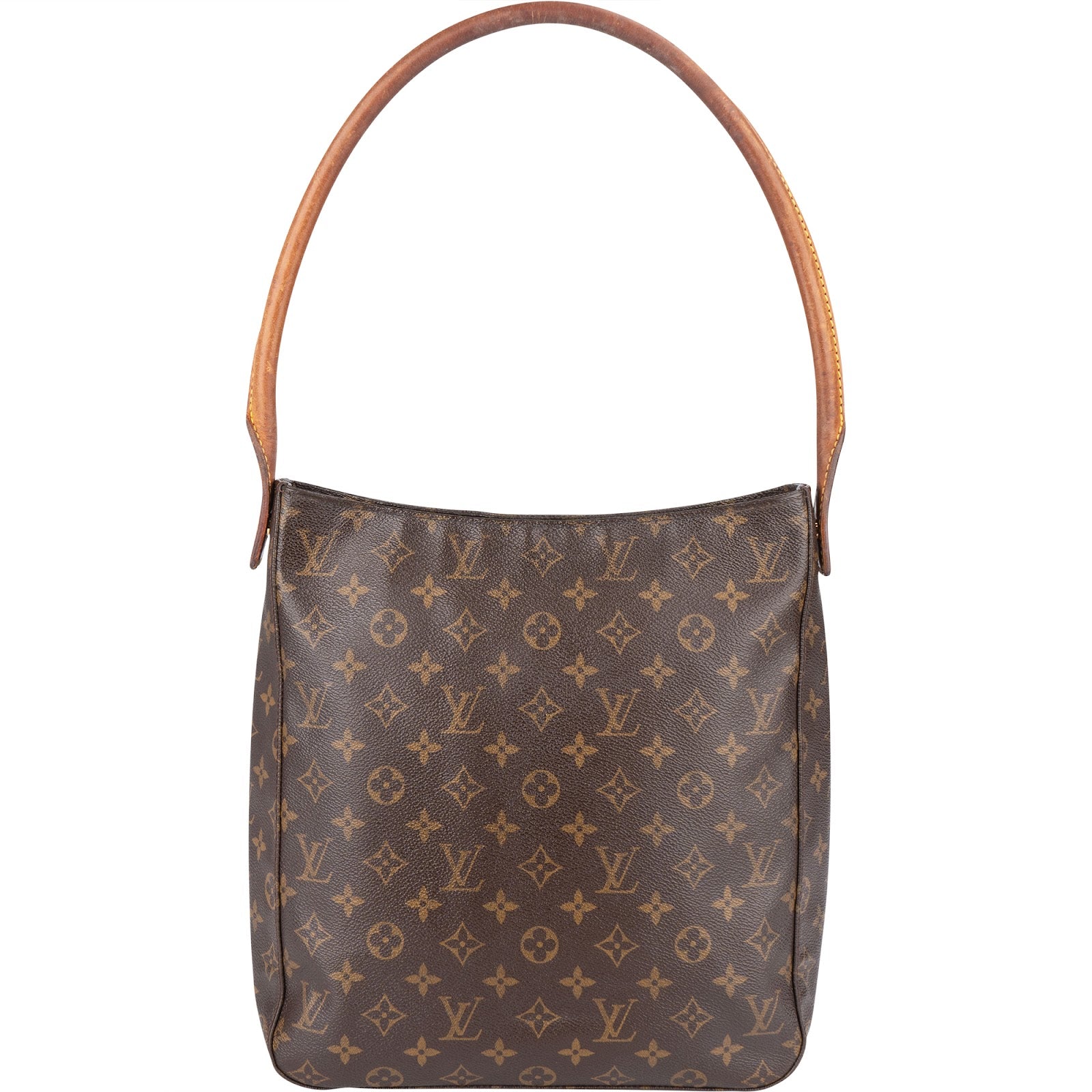 [🔄️B15 / F03] Louis Vuitton Canvas Monogram Looping MM Crossbody Bag - vintageandkickz