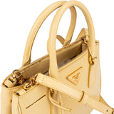Prada Yellow Saffiano Leather Small Galleria Handbag