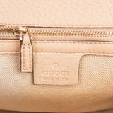 Gucci Pebbled Leather Bamboo Top Handle Flap Daily Handbag