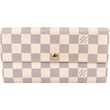Louis Vuitton Monogram Damier Azur Canvas Sarah Wallet