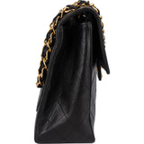 Chanel Quilted Lambskin 24K Gold Jumbo Single Flap Crossbody Bag