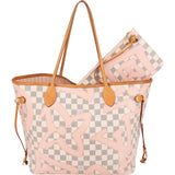 Louis Vuitton Limited Monogram Damier Azur Tahitienne Neverfull MM Shoulder Bag