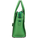 Céline Green Grained Calfskin Luggage Handbag