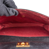 Chanel Quilted Lambskin 24K Gold Half Moon Single Flap Shoulder Bag