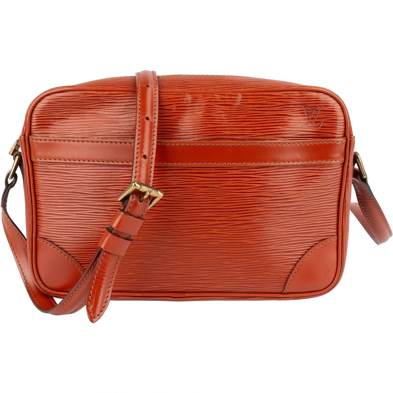 Louis Vuitton Cognac Epi Leather Trocadero 23 Crossbody Bag - vintageandkickz