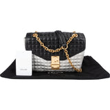 Celine Quilted Bicolor Calfskin Medium C Crossbody Bag