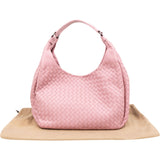 Bottega Veneta Pink Intrecciato Leather Hobo Shoulder Bag