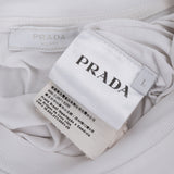 Prada Classic White Distorted Emblem Shirt (M)