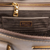 Prada Grey Saffiano Leather Galleria Handbag