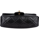 Chanel Quilted Lambskin Pearl Mini Single Flap Crossbody Bag - vintageandkickz