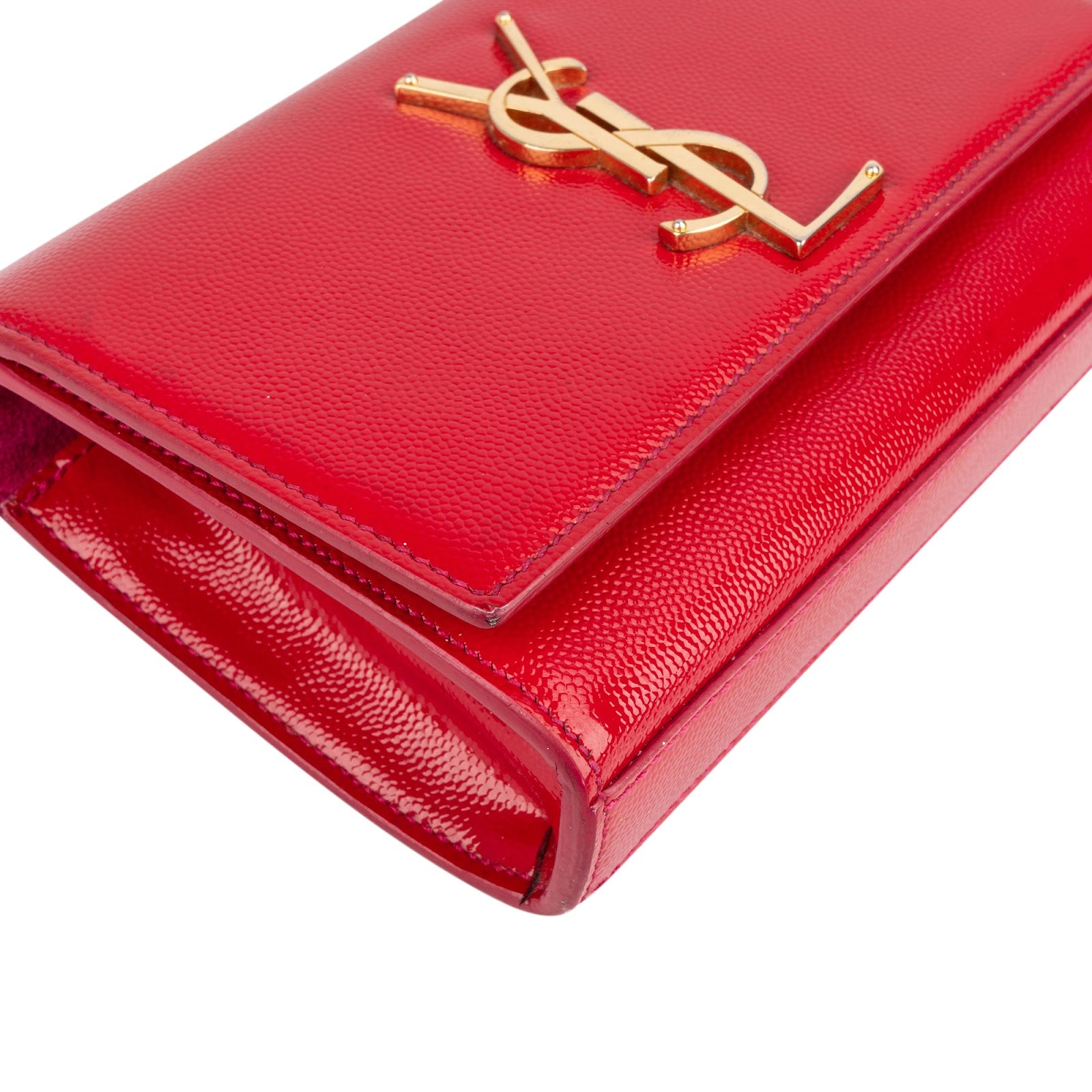 Saint Laurent Patent Leather Kate Chain Crossbody Bag xx maße - vintageandkickz