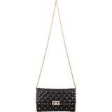 Valentino Garavani Quilted Leather Rockstud Spike Chain Crossbody Bag
