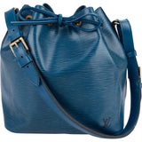 Louis Vuitton Blue Epi Leather Sac Noé Petit Shoulder Bag