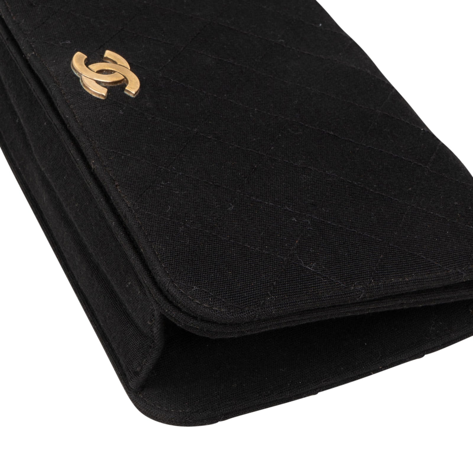 [🔄️B14 / F17] Chanel Quilted Cotton Medium Single Flap Crossbody Bag - vintageandkickz