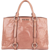 Miu Miu Vitello Lux Leather Handbag