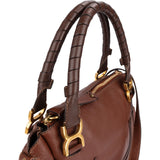 Chloé Grained Calfskin Marcie Satchel Handbag