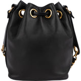 Chanel Lambskin Drawstring CC Bucket Crossbody Bag