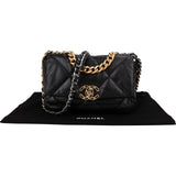 Chanel 19 Quilted Lambskin Single Flap Crossbody Bag Small