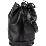 Louis Vuitton Noir Epi Leather Sac Noé Grande Shoulder Bag