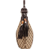 Gucci Monogram GG Canvas Indy Hobo Shoulder Bag