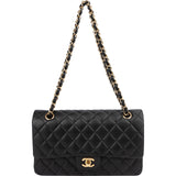 Chanel Quilted Lambskin Medium Double Flap Shoulder Bag