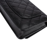 Chanel Quilted Caviar Leather Wallet on Chain Crossbody Bag