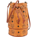 MCM Monogram Visetos Mini Drawstring Bucket Crossbody Bag