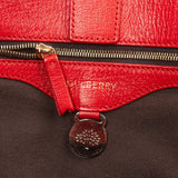 Mulberry Red Leather Zipped Bayswater Handbag
