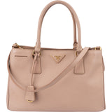 Prada Pink Saffiano Lux Leather Galleria Handbag