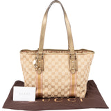 Gucci Monogram GG Canvas Jolicoeur Tote Shoulder Bag