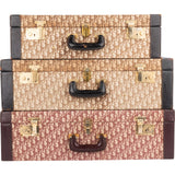 Christian Dior Trotter Monogram Vintage Suitcase Trio Tower