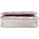 Chanel Quilted Metallic Lambskin Waist Crossbody Bag